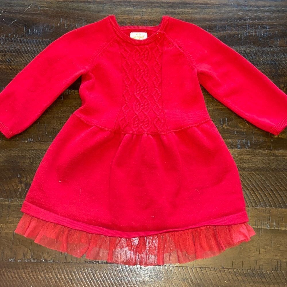 Red 12M sweater dress